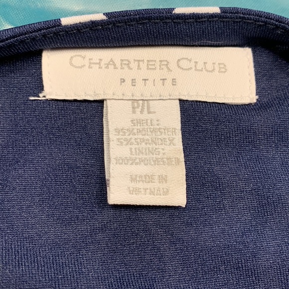 NWT Charter Club Sleeveless Scoop Neck Fit & Flare Dress - Picture 6 of 7